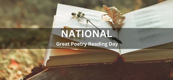 National Great Poetry Reading Day [राष्ट्रीय महान काव्य पाठन दिवस]